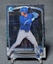 Yandel Ricardo Chrome Lazer Refractor Rookie RC 2025 Bowman Draft #BDC-31 Royals