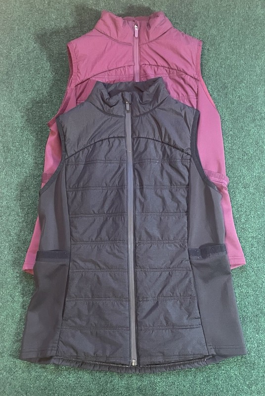 Lot 2 Avia Womens Quilted Full Zip Puffer Vest Jacket Size M 8-10