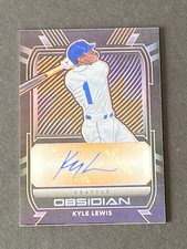 Kyle Lewis 2021 Obsidian Orange Auto #ed 23/50