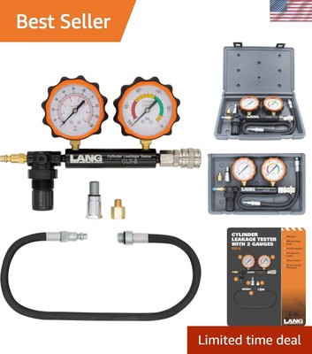 Professional Cylinder Leak Tester by Lang Tools   100 PSI with Dual Displays