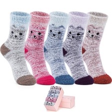 Womens Fuzzy Cozy Warm Socks Winter Home Thick Wool Soft Sleeping Slipper