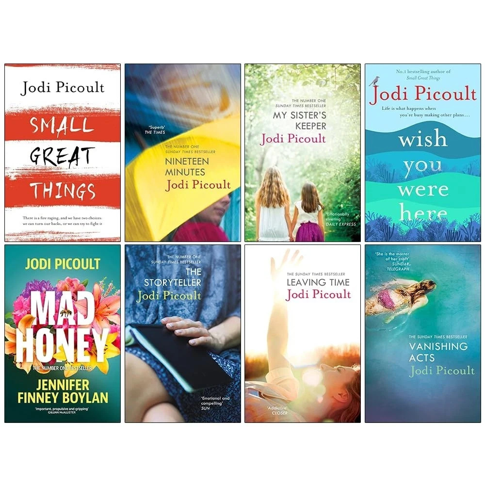 Jodi Picoult 8 Books Collection Set Small Great Things, Nineteen Minutes, My Sis