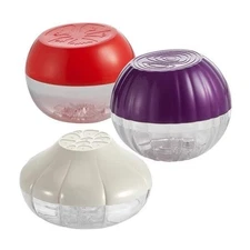 Hutzler 3pc Pro-Line Food Saver Set, Onion, Tomato, and Garlic Containers