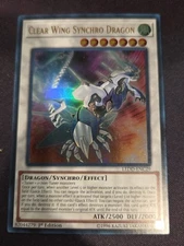 Clear Wing Synchron Dragon - LEDD-ENC29 - Ultra Rare - 1st Edition VLP
