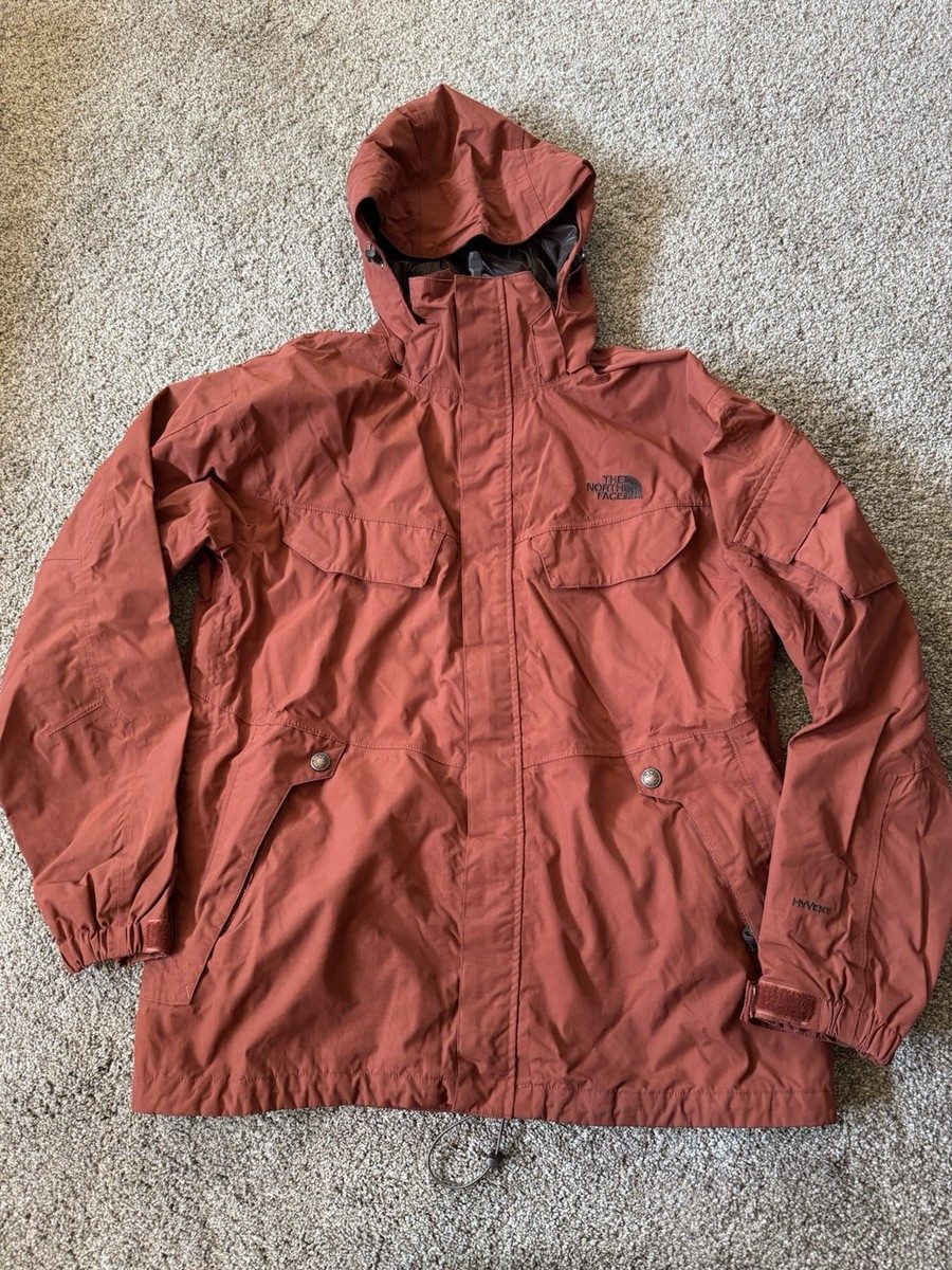 The North Face Mens Medium HyVent Jacket Burnt Orange Medium
