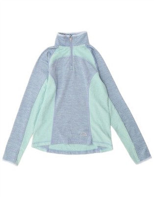 L.L.Bean Mädchen Pullover Trainingsanzug Oberteil 7-8 Jahre Small blau Colourblock DK03