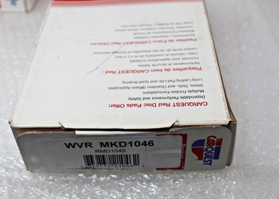 New Carquest Rear Semi-Metallic Brake Pads Set  WVR MKD1046