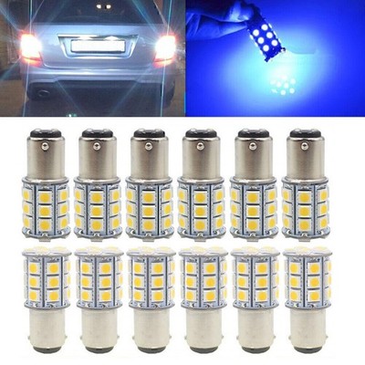 Blue 27-SMD BA15D Cabin Marine Boat LED Interior Lights Bulbs 1004 1076 1142