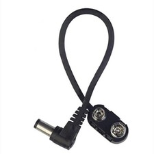 Battery Clip Converter Power Cable 9 Volt Power Supply Cable Snapping Connector
