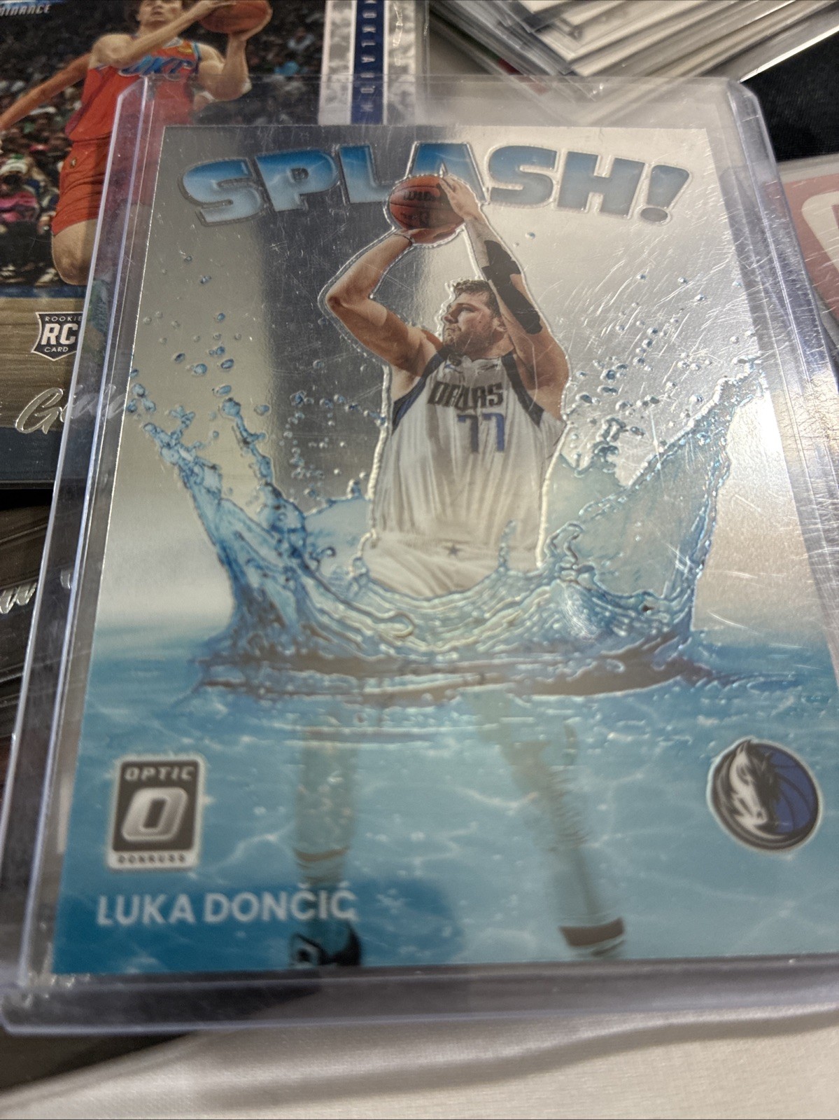 Luka Doncic 2022 Donruss Optic Splash Holo