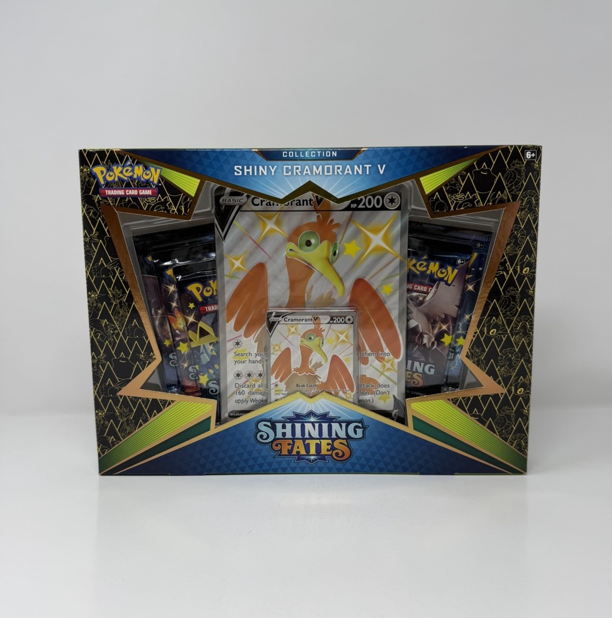 Pokemon TCG Shining Fates Shiny Cramorant V Factory Sealed Collection Box