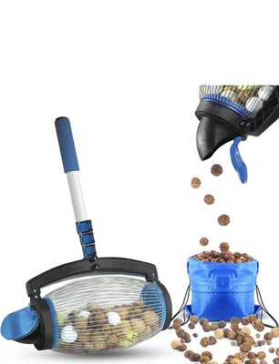 Nut Gatherer for Objects Sized 3/4'' to 2'' (Most Common Nuts, & Golf Balls)
