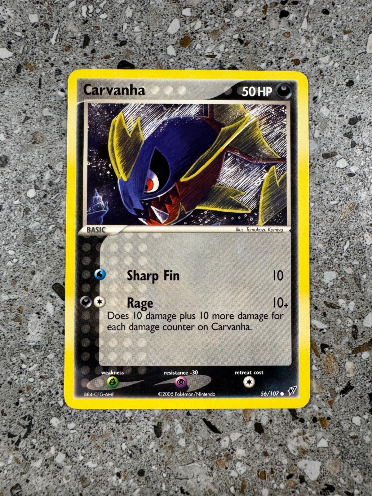 Pokemon TCG Cards Carvanha 56/107 Deoxys NM