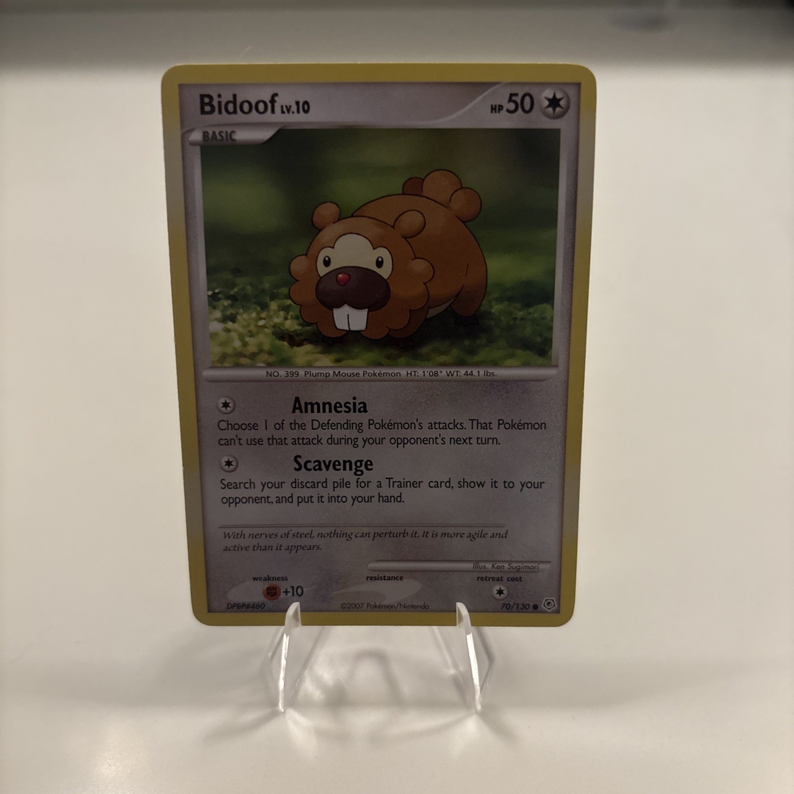 TCG Pokémon Bidoof Common Regular Diamond & Pearl 70/130