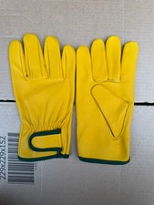 Leather Lorry Driver Work Gloves HGV Driving Glove Mechanic Gardening Carpenter 