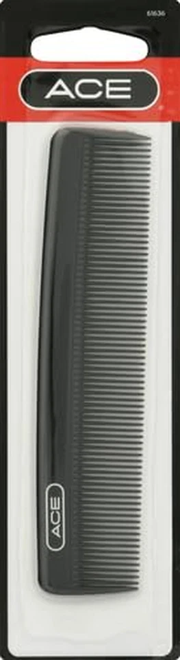 Тонкая зубная расческа ACE Pocket — 4,5 дюйма, черная — отлично подходит для всех типов волос — тонкая C - Изображение 2 из 4