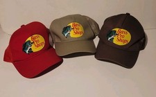 Lot of 3 BASS PRO SHOPS Hats Outdoor Fishing Baseball Trucker SnapBack USA Made