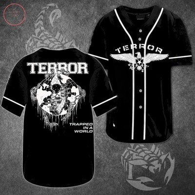 Terror  Trapped in a WorldPrinted  Shirt Full Size Baseball Jersey  PP3D081