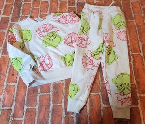The Grinch Toddler Sweatshirt & Jogger Set Sz 4t Christmas