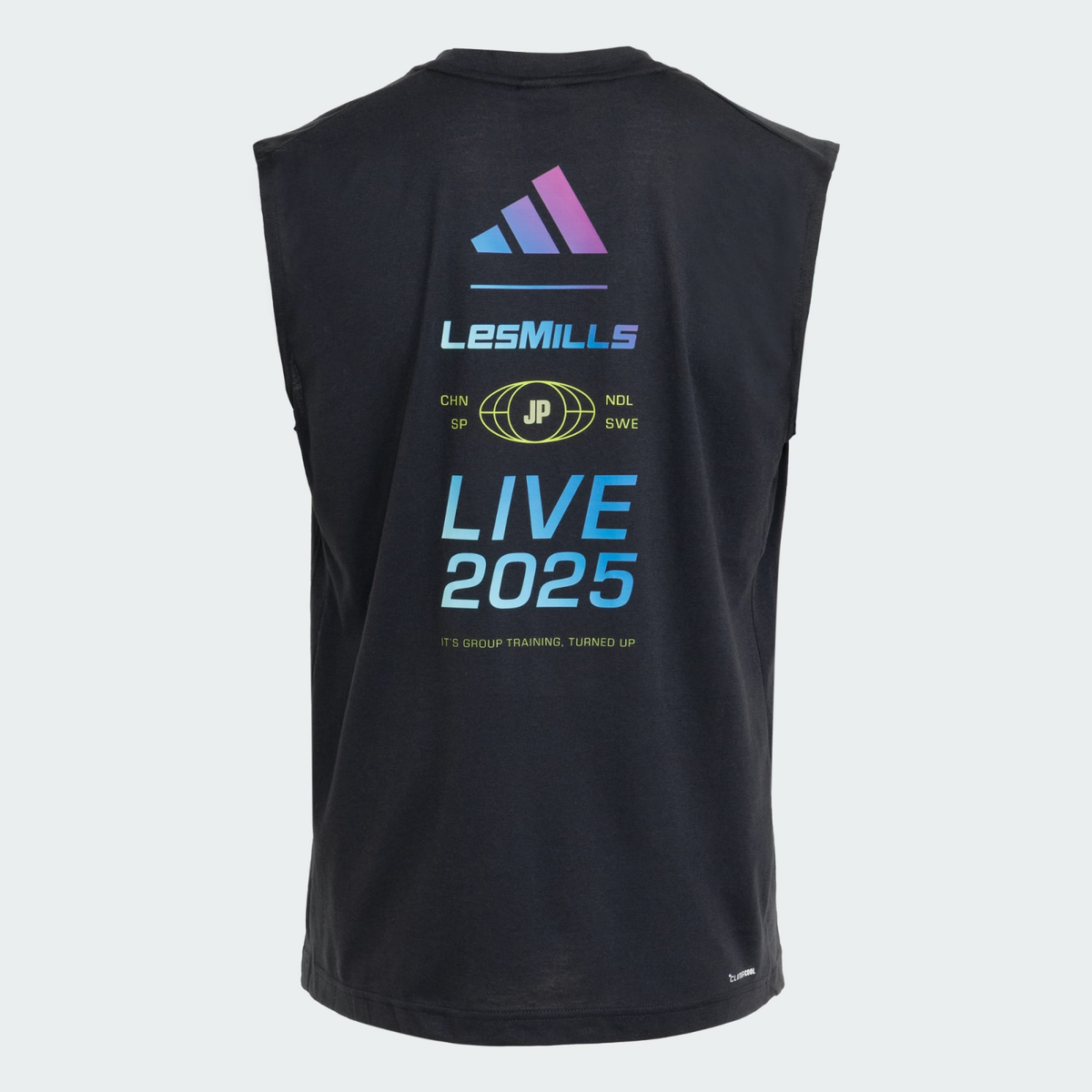 adidas LES MILLS LIVE TOKYO Event Tank Black KL3862 Japan Size | eBay