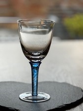 Denby Imperial Blue Glass Small White Wine Glass