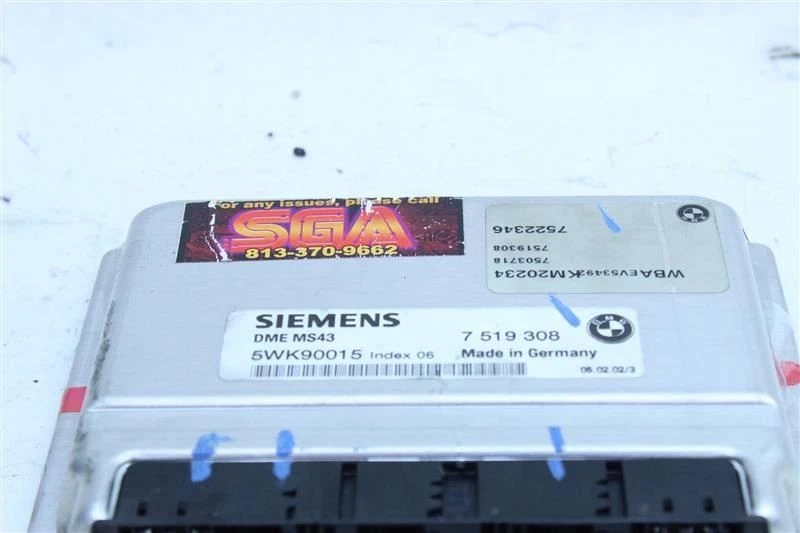 ECU ECM COMPUTER BMW 325i 2001 01 2002 02 - 05 7519308 1113791 - Imagem 3 de 4