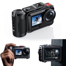 Magnetic Camera Cage Metal Protective Frame Rig for DJI Action 6 w/ Handle Grip