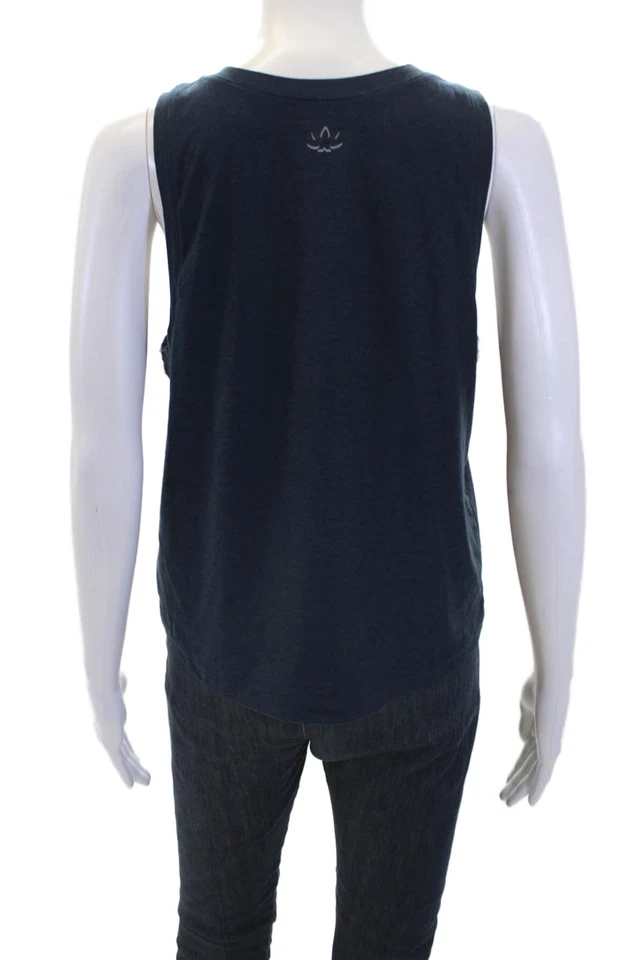 Beyond Yoga Womens Scoop Neck Sleeveless Lined Tank Top Navy Size XS - Image 3 of 4