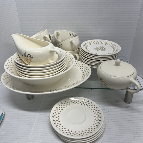 Lote De Colección De 30 Platos Y Tazas Golden Wheat Homer Laughlin Oro 22 K Acento - Imagen 14 de 17