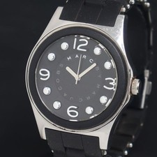 Marc by Marc Jacobs MBM9024 Black Dial Men's Watch Working QZ Used