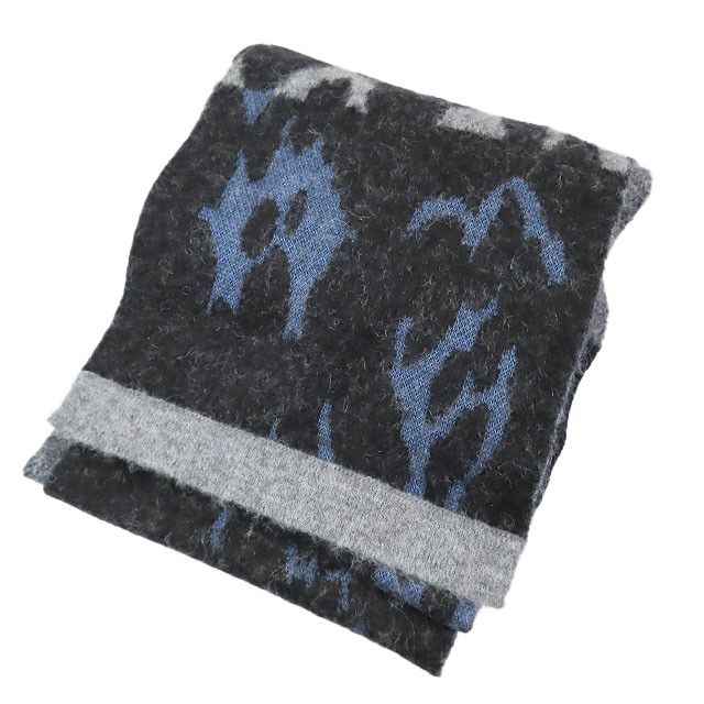 Sacai Luck Leopard Pattern Switching Long Muffler… - image 1