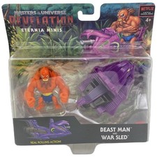 Masters Of The Universe Revelation Eternia Minis Beast Man And War Sled 2020 New