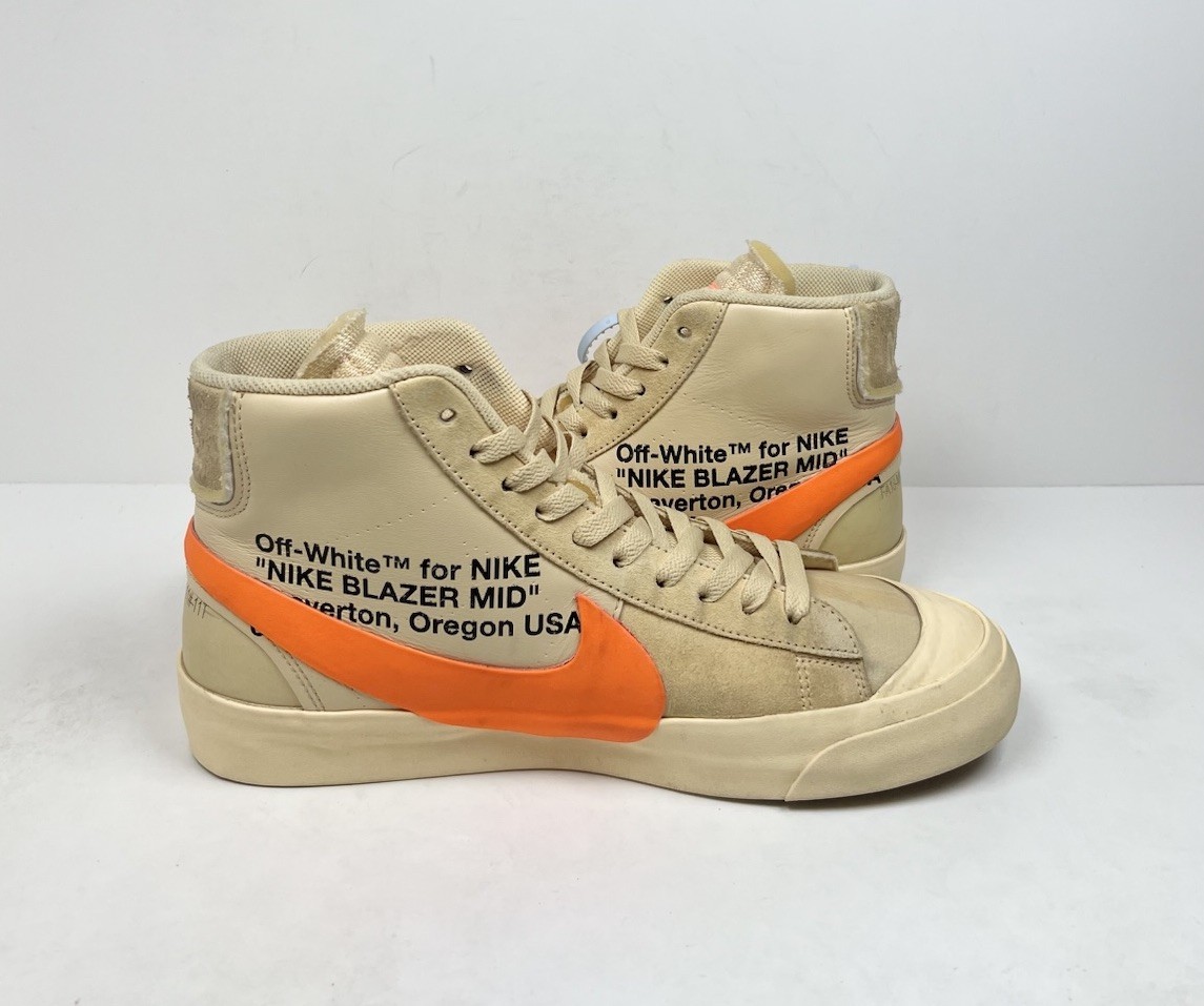 OFF WHITE X NIKE Taglia 11 Nike Off White x Blazer Mid All Hallows Eve? INDOSSATE LEGGERMENTE!