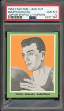 1963 KTAV Publishing Jewish Sports Champions Dolph Schayes PSA 10 Basketball HOF