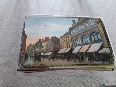 SAMMLUNG 100 ALTE POSTKARTEN VERSCHIEDENE BRITISCHE ORTE LANCASTER BRISTOL LEICESTE