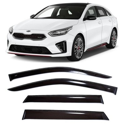 Tape-on Window Visors Rain Guards Fit Kia ProCeed Wagon 2019-25 Wind Deflectors