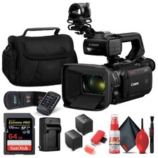 Canon XA70 Camcorder  64GB Card, Extra Battery/Charger  more accessories