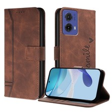 For Motorola G57 Power G67 G56 G75 Edge 70 Fusion Case Leather Wallet Flip Cover