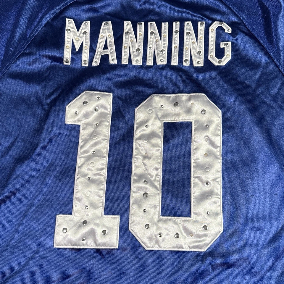 Camiseta deportiva vintage Eli Manning #10 New York Giants deslumbrada para mujer M Foto 4 de 4