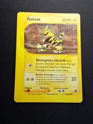 Elektek 76/165 Wizards Expedition Pokemon Karte DE