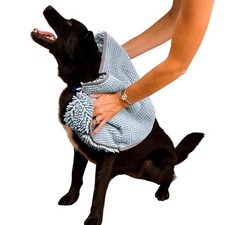 Soggy Doggy Super Shammy Absorbent Dog Towel, 31x14 Inch Pack of 1 , Grey