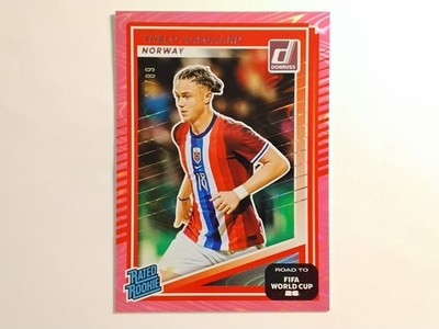 2025-26 Donruss Road to Fifa World Cup Rated Rookie #224 Thelo Aasgaard Pink /89