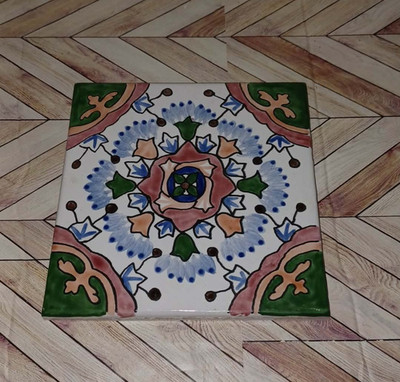 One Of A Kind Painted Mandala Art Tile Trivet Wall Decor