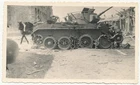 Photo Destroyed Russian BT-7 Tank After Fighting in Niemirov Ukraine 1941