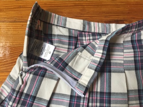 Wonder Nation Girls M (7-8) Pink/Blue Plaid Pleated Skirt 24”x 15.5” - Picture 5 of 21