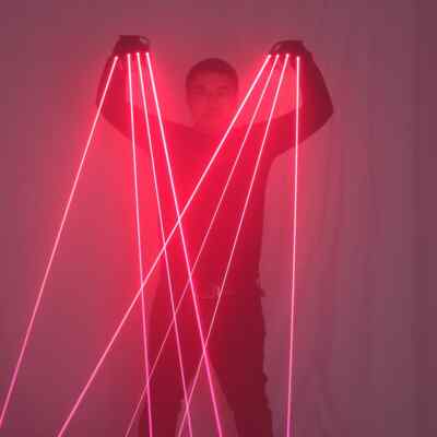 Laser Gloves 650nm LED Glasses High Power Coarse Beam Laser Cannon Light Dress