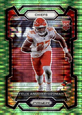 2023 Panini Prizm -Felix Anudike-Uzomah #349 Neon Green Pulsar Prizm (RC)