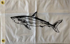 Shark Catch Flag 12x18 Inch Fishing Catch Flag Boat Accessory