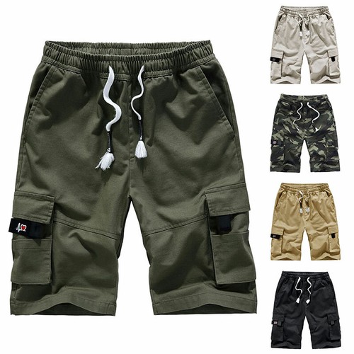 8XL Mens Cotton Cargo Combat Shorts Gym 