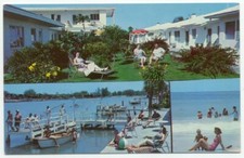 Treasure Isand FL The Delacado Motel Rooms Sunset Beach Postcard - Florida